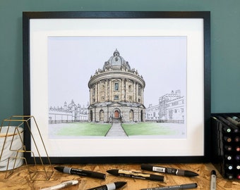 Radcliffe Camera - University of Oxford - Art - Oxford Student - Oxford City - Graduation Gift - architecture -  Print - Poster