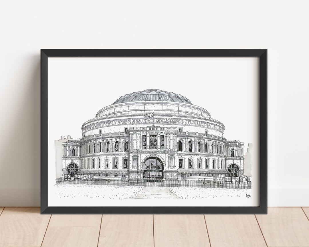 Buy Royal Albert Hall Art Print: London Landmark, Music Venue Online in ...