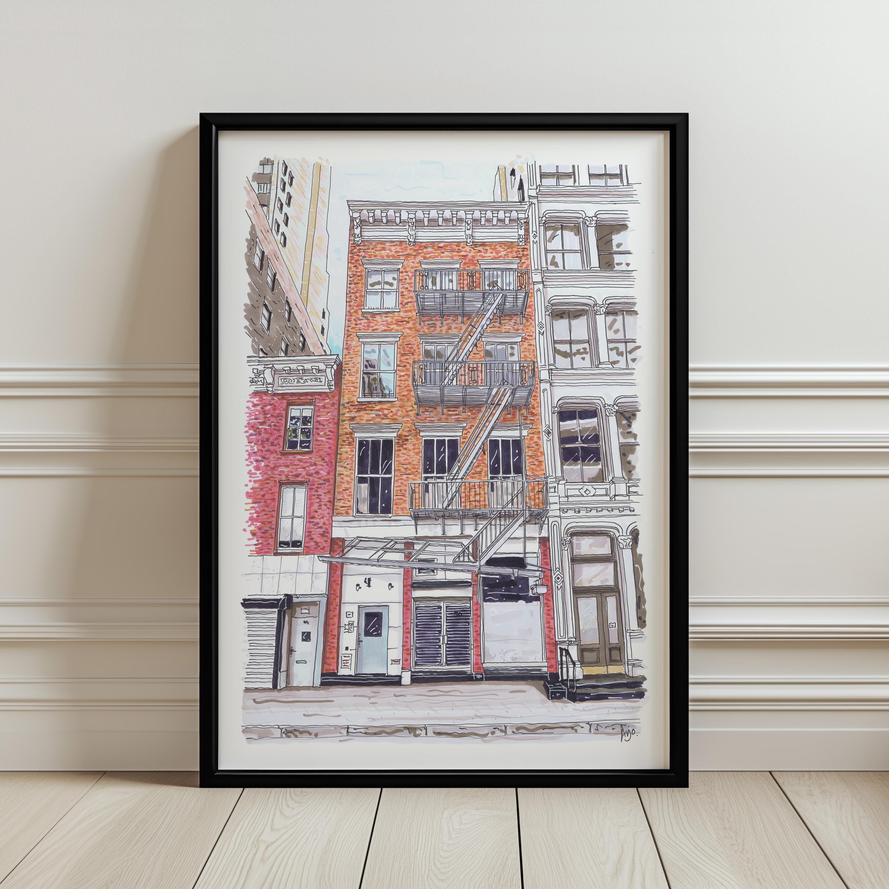 A Little Life Book Print: Lispenard Street, NYC Travel Art - Etsy