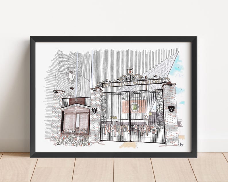 Shankly Gates Print: Liverpool FC Anfield Stadium Art image 1