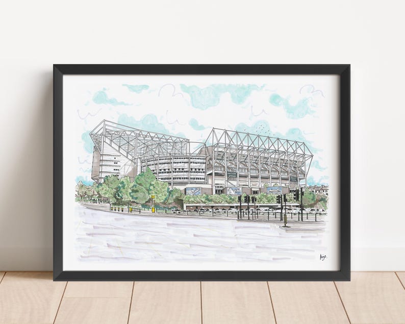 St James Park Print: Newcastle United FC Stadium Art image 1