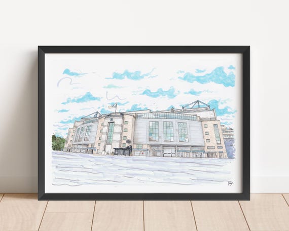 Stamford Bridge Stadium Print: Chelsea FC Football Art