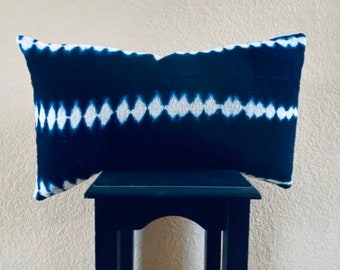 Indigo Lumbar Pillow Cover