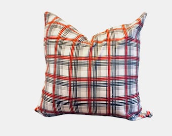 Holiday Plaid Pillow Cover