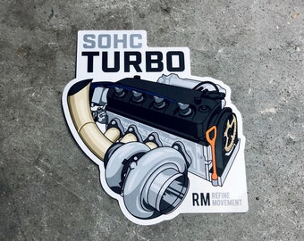 SOHC Turbo Die-Cut Sticker