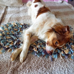 Jouet pour chien XXL, tapis à renifler, marron, gris, blanc, couleurs et tailles au choix image 4