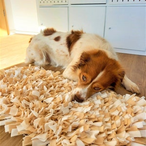Jouet pour chien XXL, tapis à renifler, marron, gris, blanc, couleurs et tailles au choix image 8