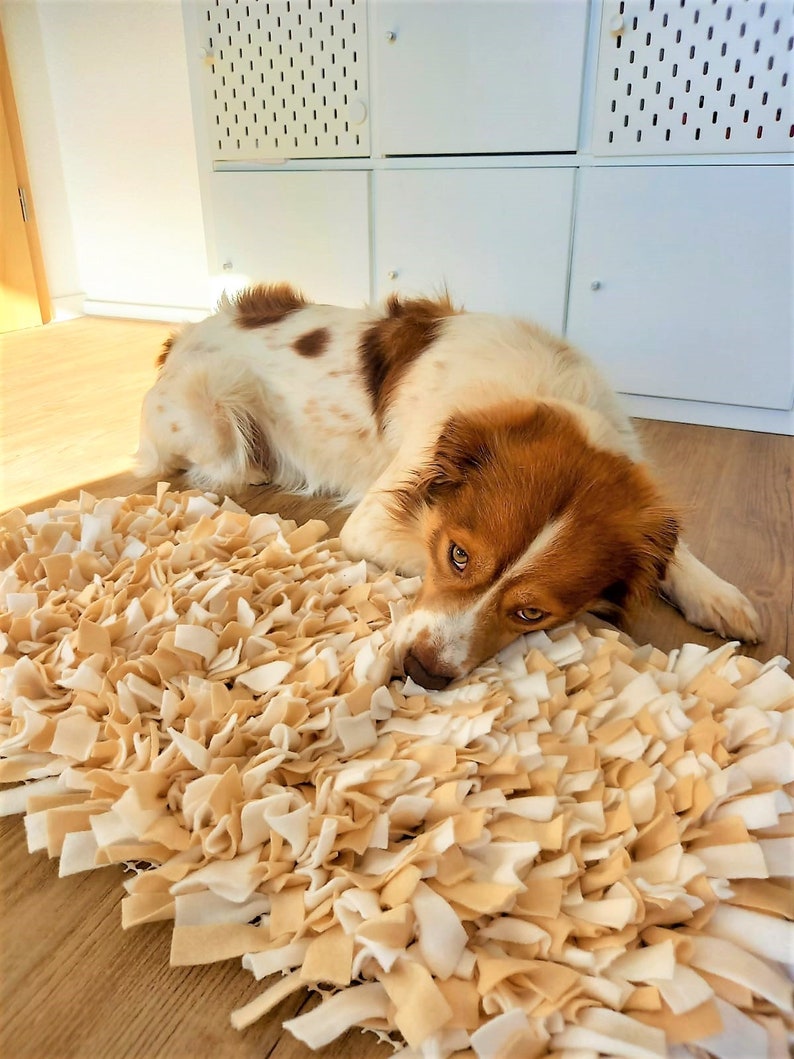Jouet pour chien XXL, tapis à renifler, marron, gris, blanc, couleurs et tailles au choix image 8