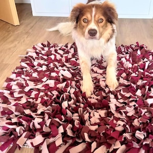 Handgeknüpfter Leckerli Teppich für Hunde S bis XXL freie Farbwahl
