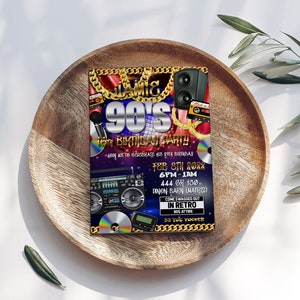 Graffiti 80s 90s rétro imprimable invitation urbaine rétro années 80 invitation graffiti fête d’anniversaire invitation rétro années 90 80 fête inviter