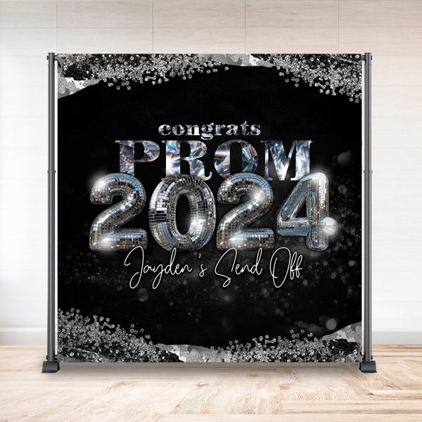 Custom Backdrop Prom Elegant Backdrop Prom Party Background Graduate Backdrop Prom 2024 banner decor graduation Custom Digital Design