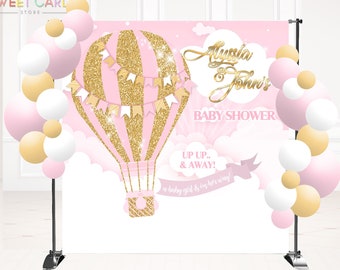 Baby Shower Hot Air Balloon Hot Air Balloon Fantasy. Balloon Straws Up Up and Away Hot Air Balloon Theme Magical