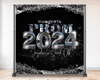 Custom Backdrop Prom Elegant Backdrop Prom Party Background Graduate Backdrop Prom 2024 banner decor graduation Custom Digital Design