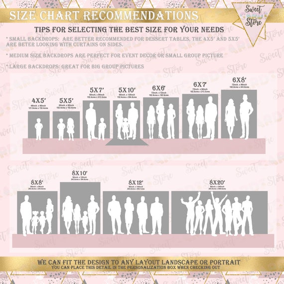 Backdrop Size Chart