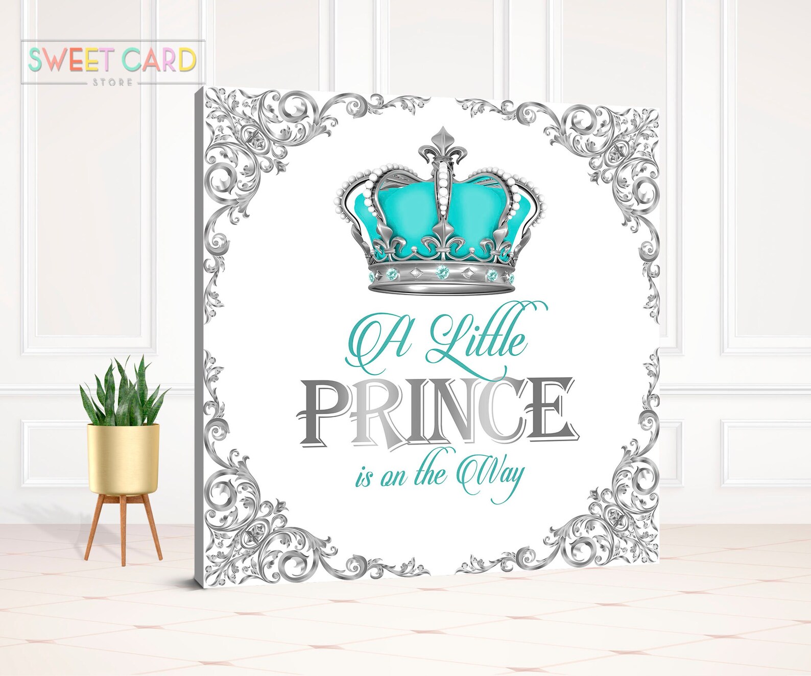 Royal Prince Baby Shower Printable Backdrop Royal Prince - Etsy