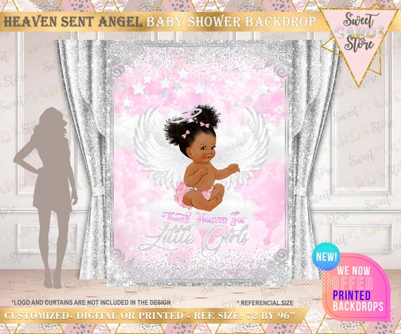 baby girl shower backdrop