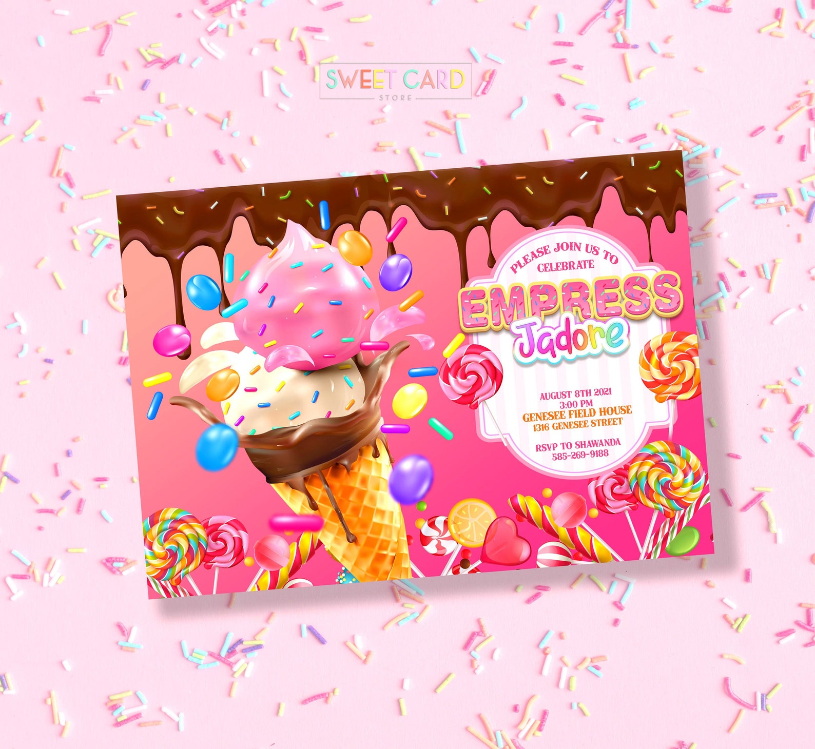 Candyland Printable Invitation Candyland Invite Candyland - Etsy