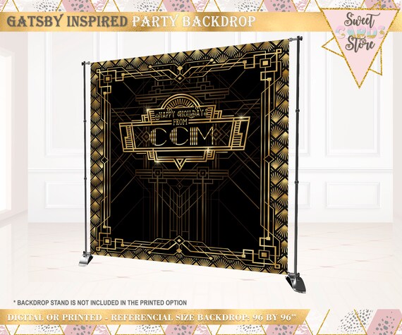 Roaring 20s Backdrop The Great Gatsby Photo Background Retro Party