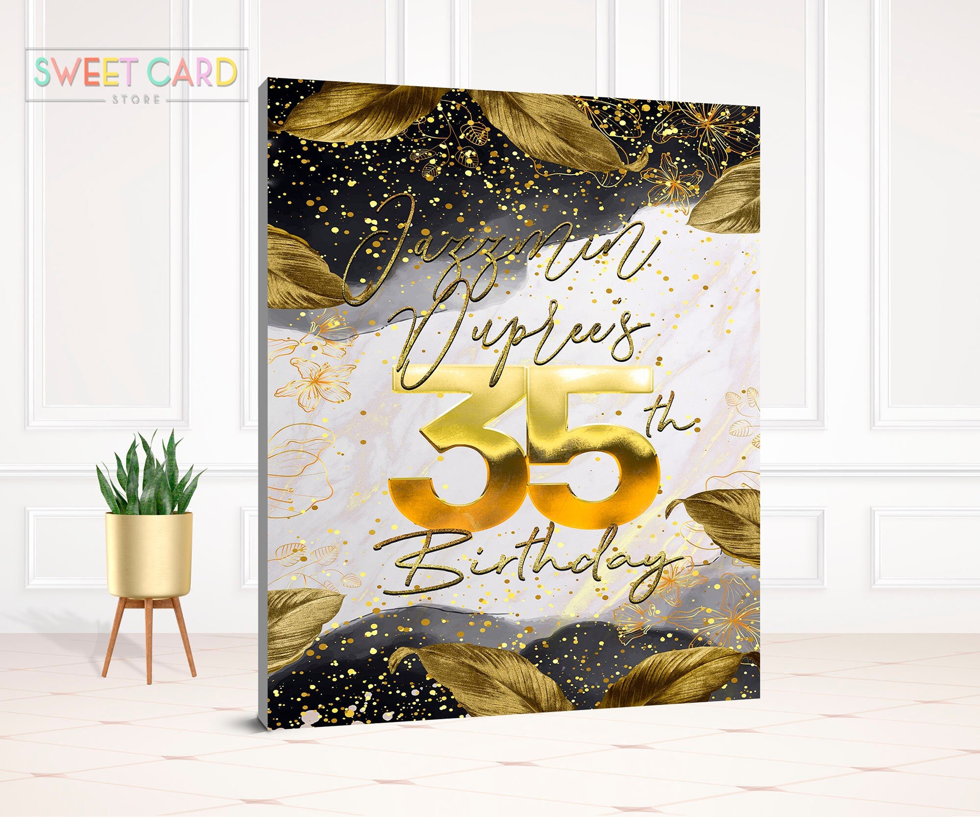 BLACK GOLD BACKDROP Black Gold Backdrop Decor 30th 40th 50th Etsy