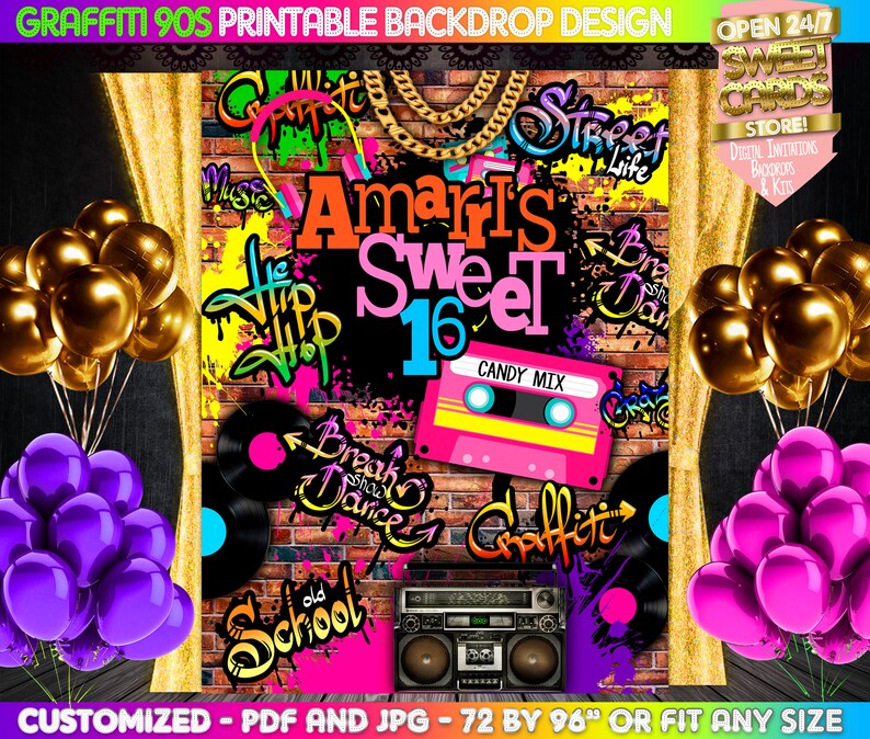 90s Printable Get together Backdrop, 90s Printable Backdrop, Retro Backdrop, graffiti backdrop, 80s Backdrop, Adorable 16 Backdrop, Graffiti photograph about Printable Backdrop called 90s Printable Occasion Backdrop, 90s Printable Backdrop, Retro Backdrop, graffiti backdrop, 80s Backdrop, Cute 16 Backdrop, Graffiti