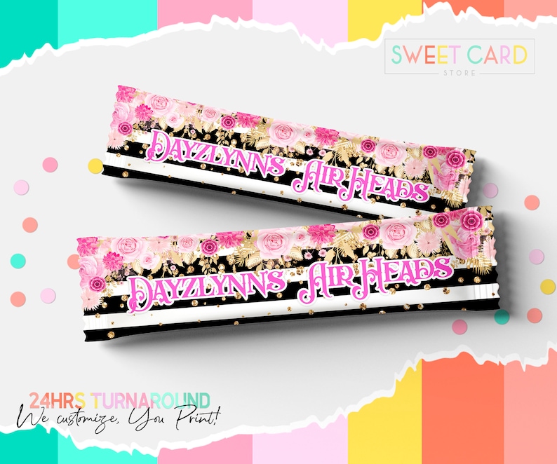 Download FLORAL STRIPES AIRHEADS flowers stripes airheads wrappers ...