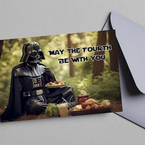 May the Fourth Be With You Darth Vader Picnic - Downloadable 4 x 6, Printable Files