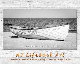 Cape May Lifeboat Art, Jersey Shore Decor