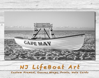 Cape May Lifeboat Art, Jersey Shore Decor
