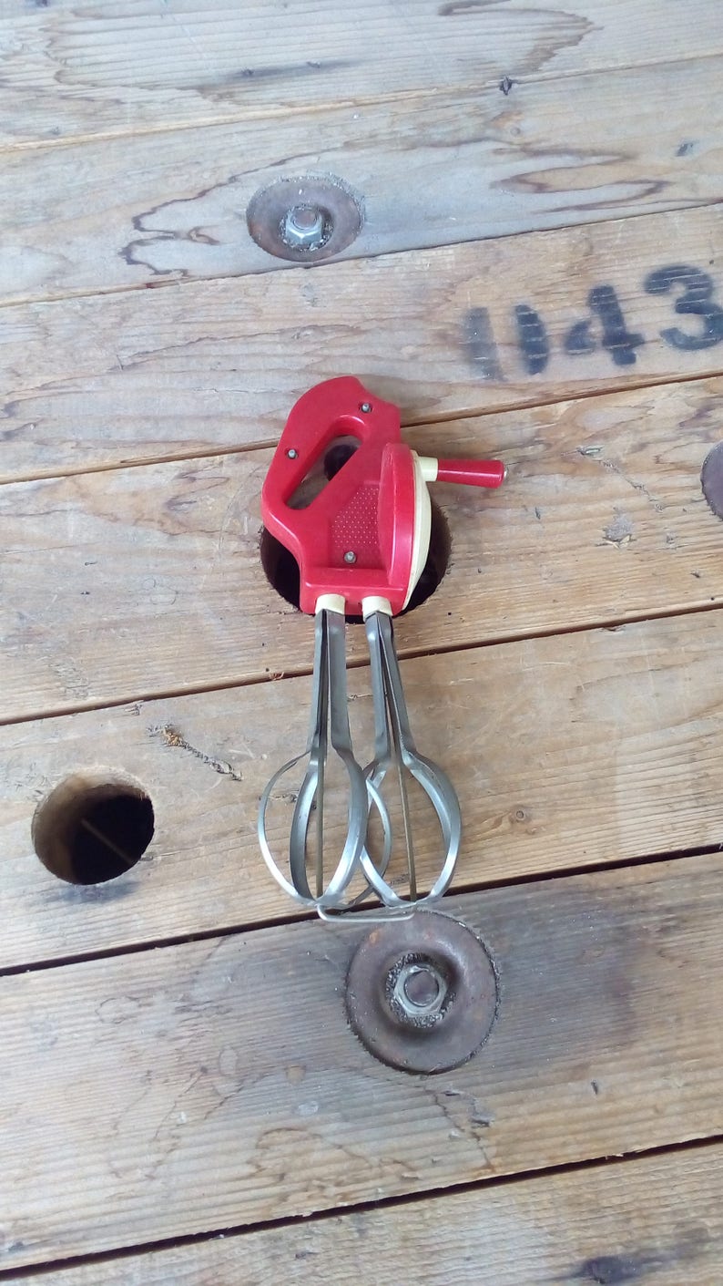 Mezclador manual vintage mezclador de plástico cocina | Etsy