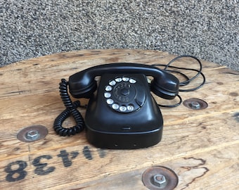 Vintage Rotary Phone, Rotary Deal Phone, Black Phone, Vinatge Home Decor, Classic Desk Phone, Old Rotary Telephone, Retro Phone