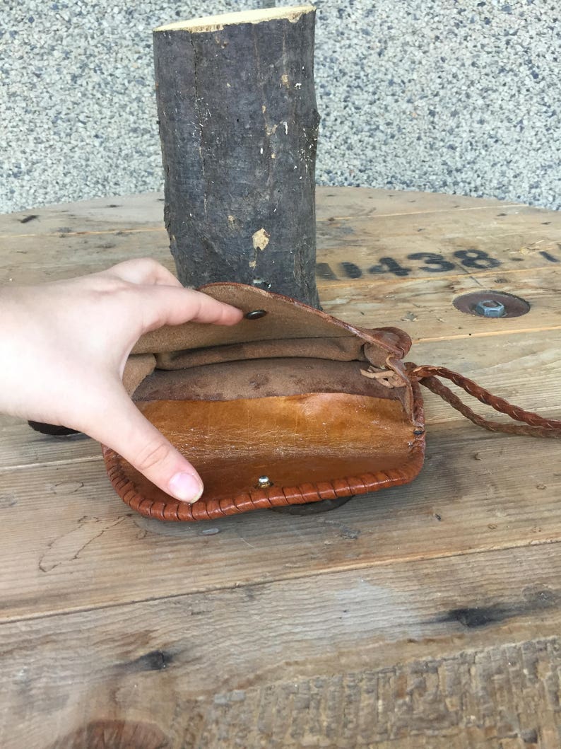 Womans Purse Vintage Leather Bag Genuine Brown Leather Bag Travel Handbag Small Bag. Brown Leather Bag