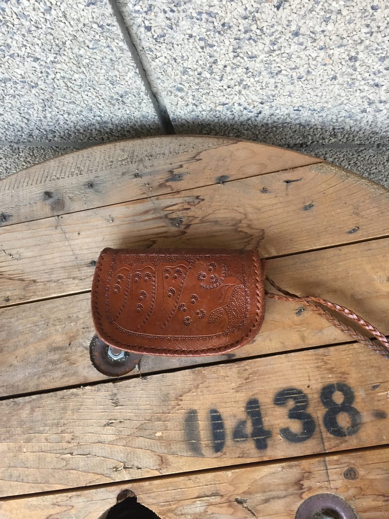 Womans Purse Vintage Leather Bag Genuine Brown Leather Bag Travel Handbag Small Bag. Brown Leather Bag