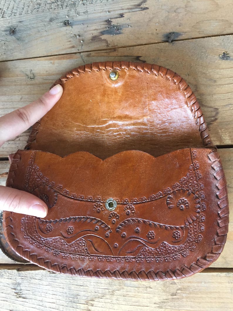 Womans Purse Vintage Leather Bag Genuine Brown Leather Bag Travel Handbag Small Bag. Brown Leather Bag