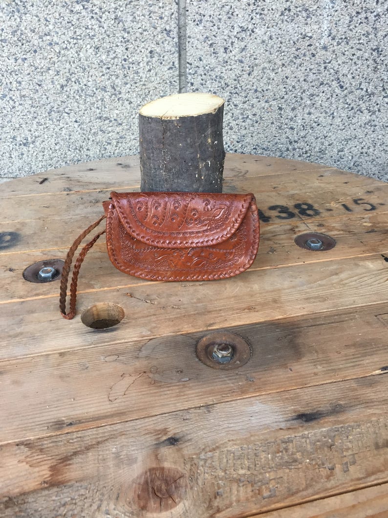 Womans Purse Vintage Leather Bag Genuine Brown Leather Bag Travel Handbag Small Bag. Brown Leather Bag