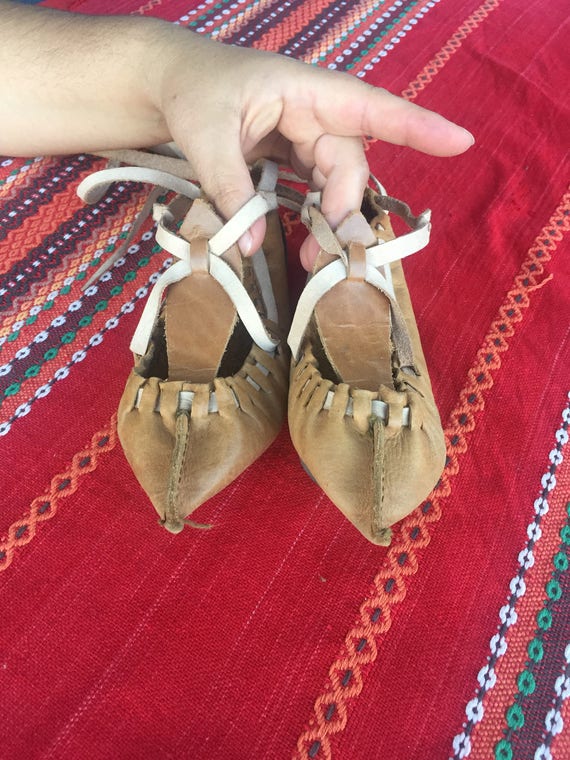 Vintage Leather Shoes, Pair of Leather Shoes, Coll