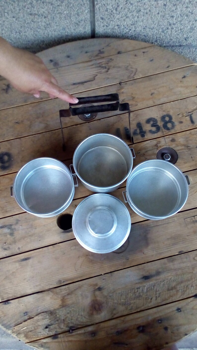 Metal Aliminum Boxes Food Storage Vintage Metal Containers Food