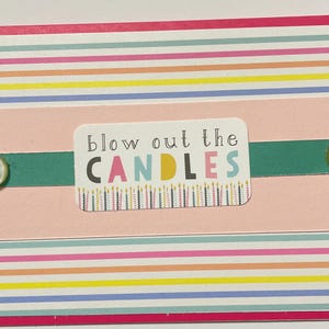 Cartão de aniversário Apague as velas