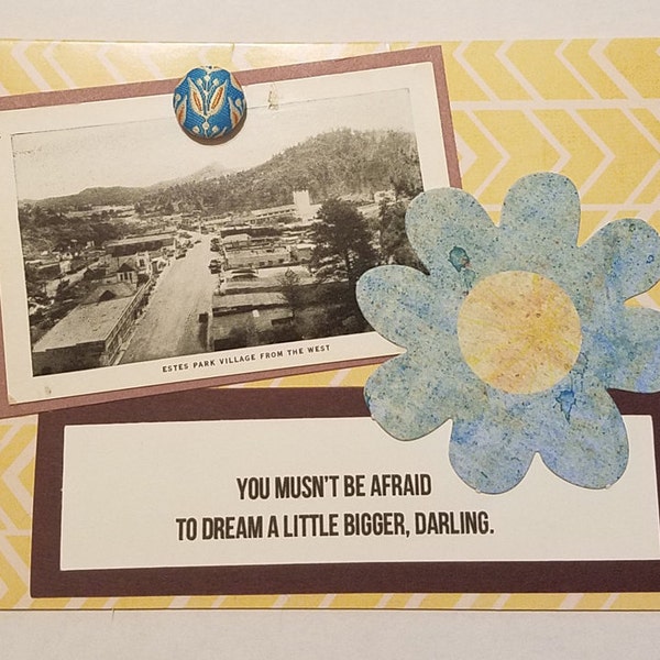 Dream a little bigger, Darling card