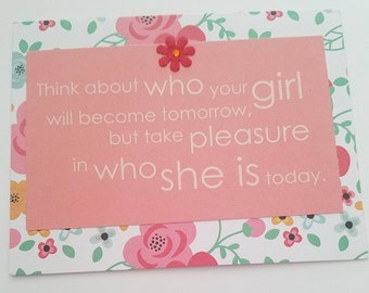 Your Baby Girl Today Card