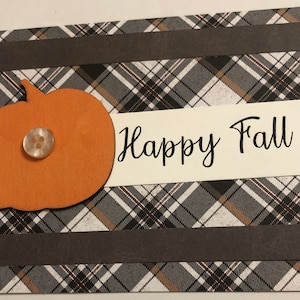 Happy Fall Pumpkin Card