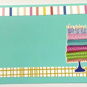 Happy Birthday Cake Card