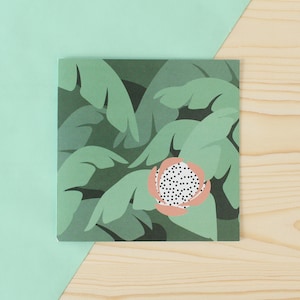 Jungle Fruit greeting card, forbidden fruit of the jungle invitation, Season's greetings, christmas card,