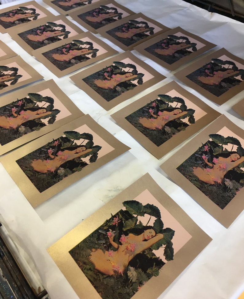 Savage Beauty Screen Print Joan Rawlings by Bunny Yeager Mini Etsy