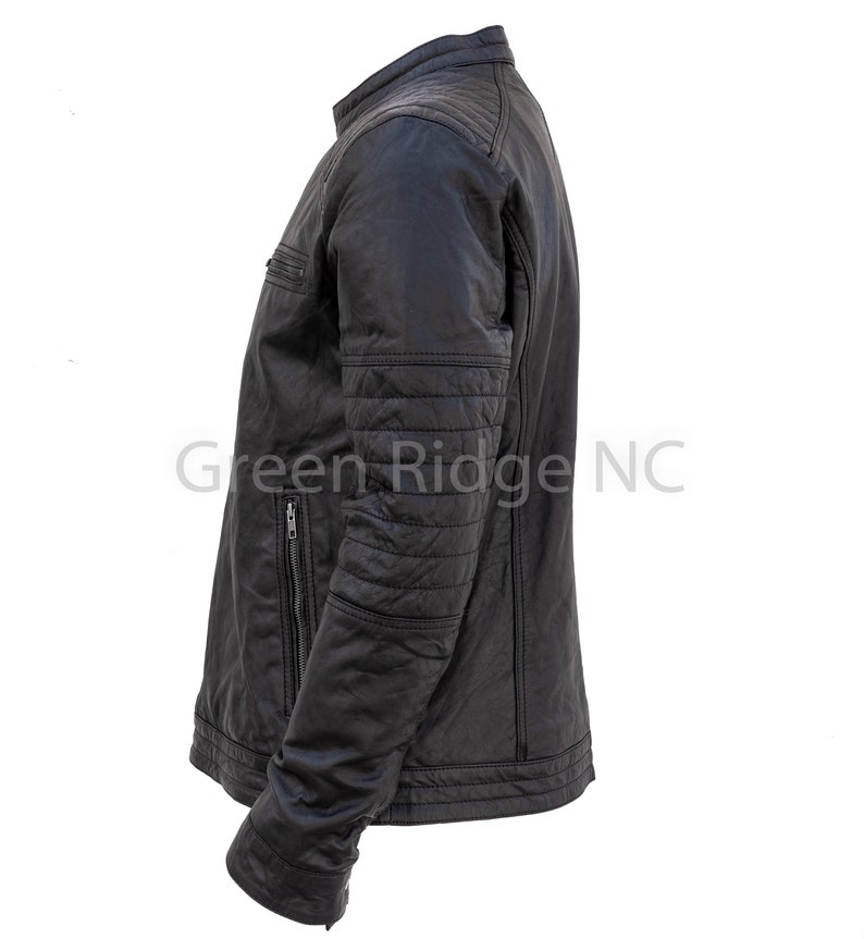 Genuine soft Leather Best winter jacket quilted inside Black color Real Sheep Leather jacket