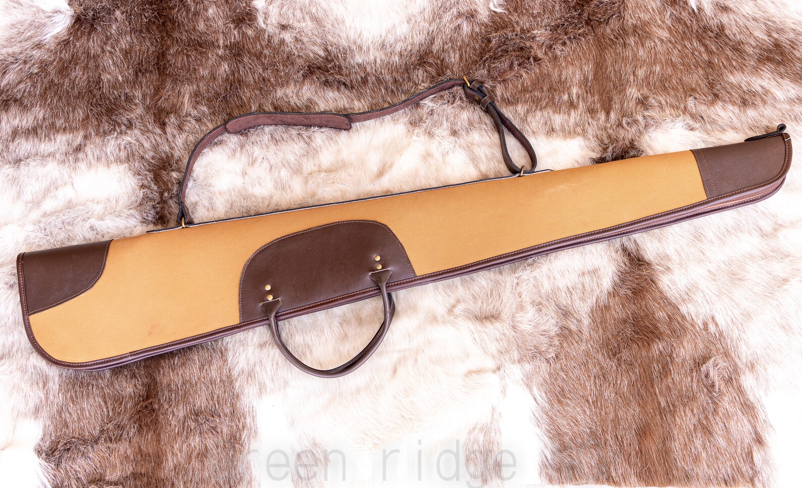 Canvas Rifle Carry Case with leather trims Rifle Cover and Etsy