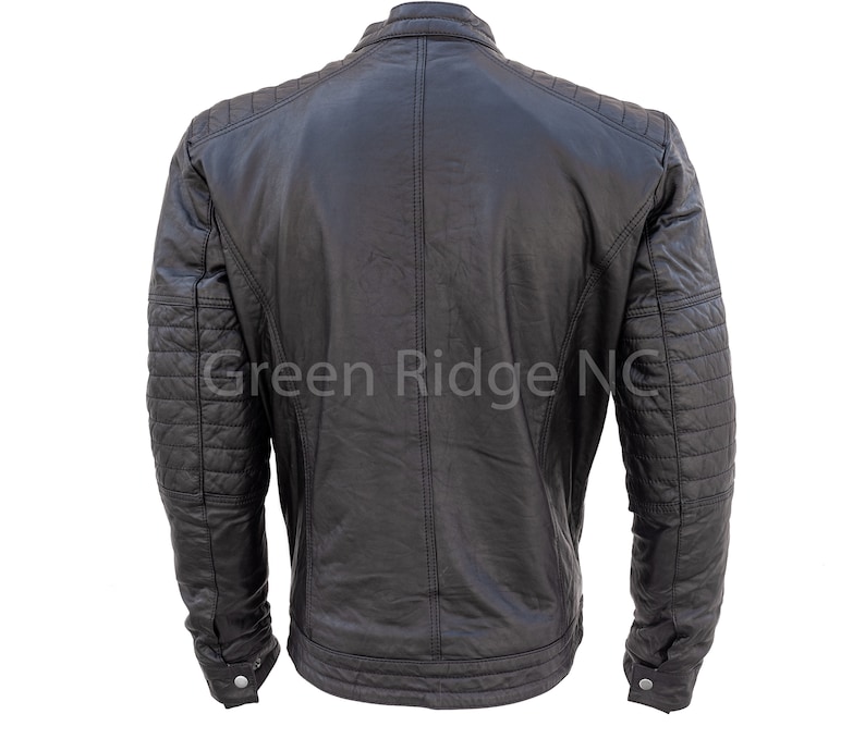 Genuine soft Leather Best winter jacket quilted inside Black color Real Sheep Leather jacket