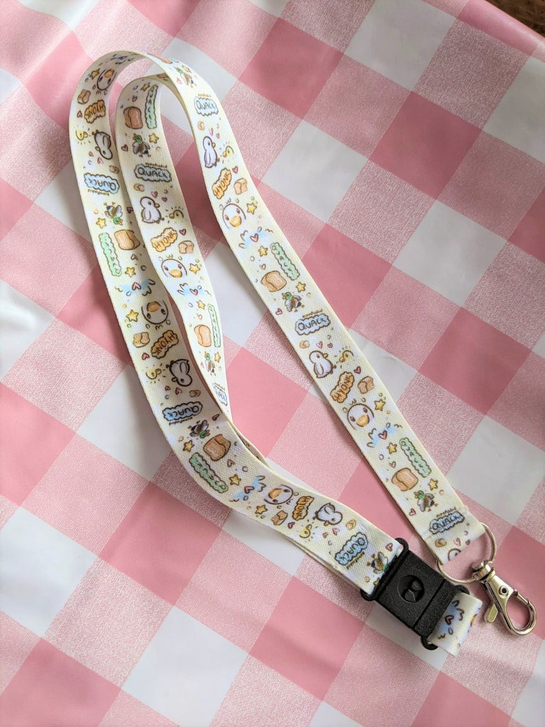 Duck Lanyard, duck gifts, ducks in a row, breakaway lanyard, bird lanyard for keys, lanyard teacher, quacks, duck pin, animal lanyard Breakaway