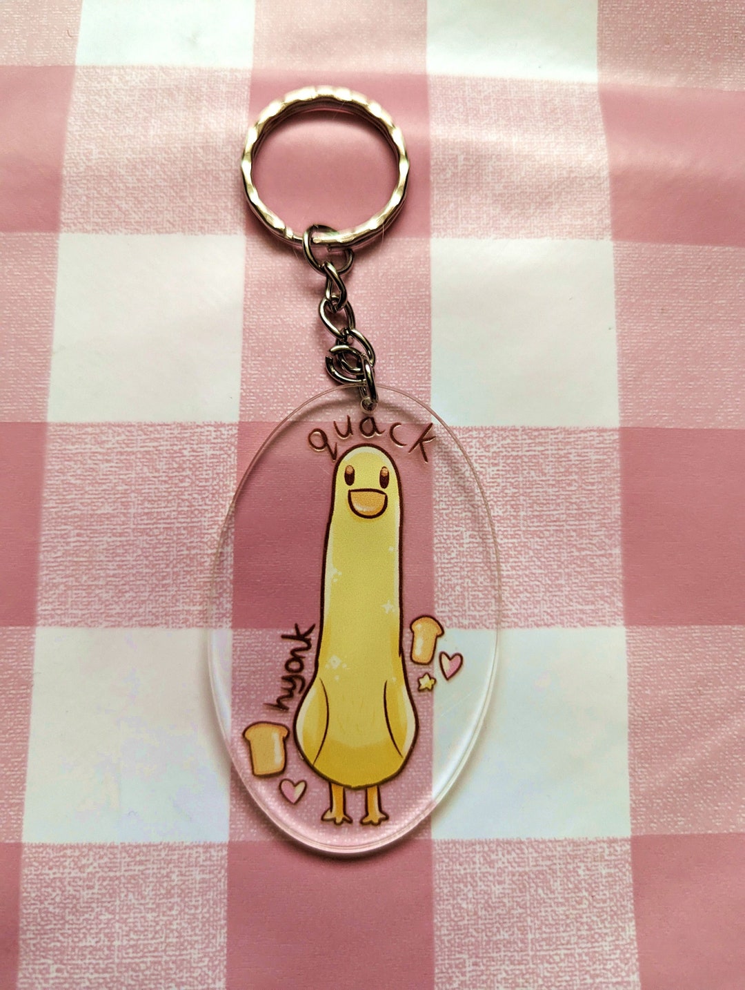 Duck Charm, Duck Gift, Keyring Charm, Keychain Charm, Honk Honk