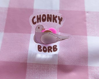Bird Pin, pidgeon pin, pigeon gift, pigeon pin, bird buddy, pin badge, pins, badges, badges and pins, weird gifts, unique gifts