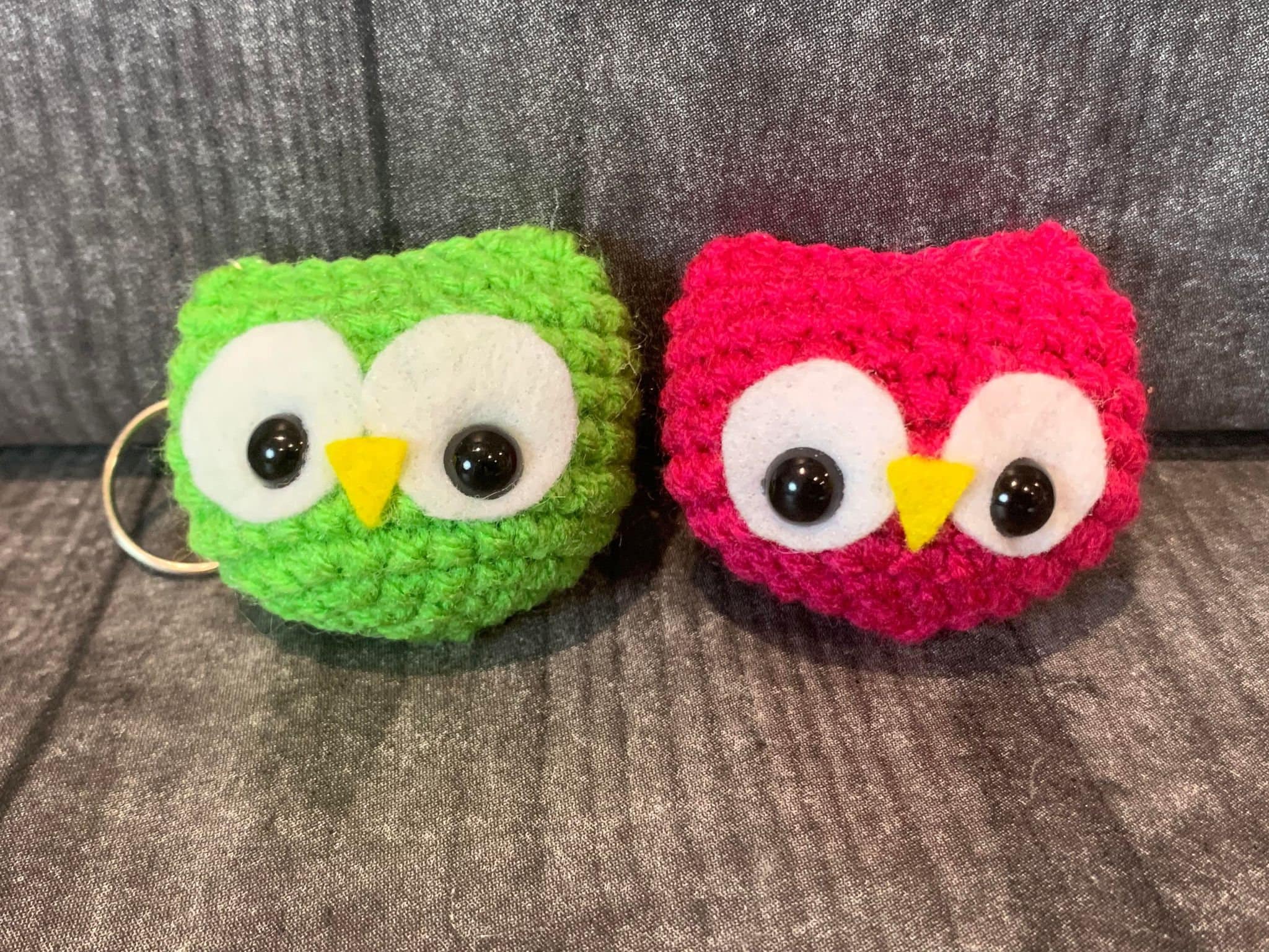 Owl Crochet Keychain